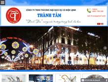 Tablet Screenshot of codienlanhthanhtam.com